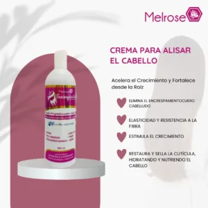 Crema alisadora profesional con keratina