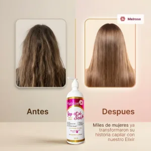 Resultados del tratamiento capilar Melrose- Yogurt de Seda