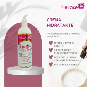 Crema hidratante para cabello seco y dañado