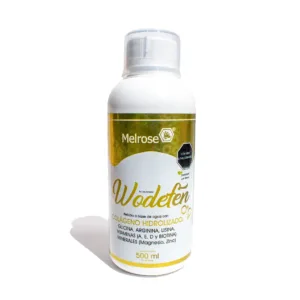Botella de Colágeno Hidrolizado Wodefen de Melrose suplemento líquido con vitaminas, minerales y aminoácidos